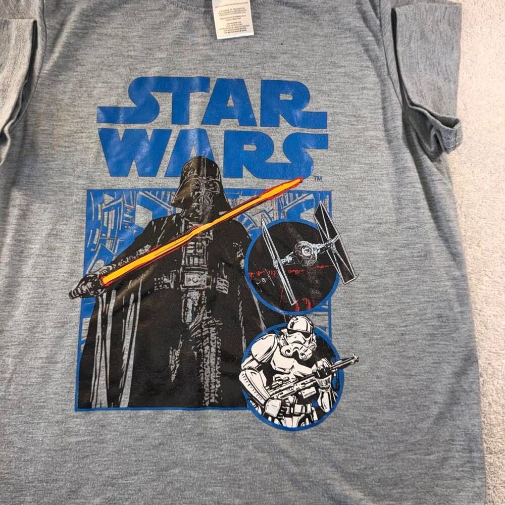 Star-wars Grey and Blue T-shirt